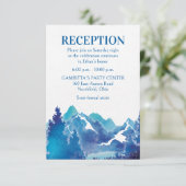 Carte Blue Majestic Mountain Mitzvah Party (Debout devant)