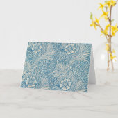 Carte Blue Marigolds (par William Morris) (Fleur jaune)