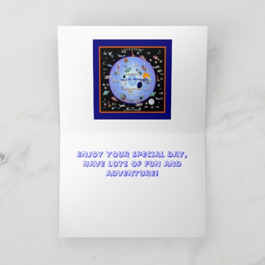 Carte BLUE MOON Anniversaire (Intérieur)
