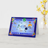 Carte BLUE MOON Anniversaire (Fleur jaune)