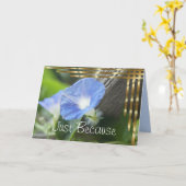Carte Blue Morning Glory - vide à l'intérieur (Fleur jaune)