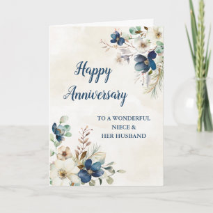 Carte Blue Niece et son mari Mariage Anniversaire