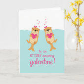 Carte Blue Otterly Amazing Galentine Card (Fleur jaune)