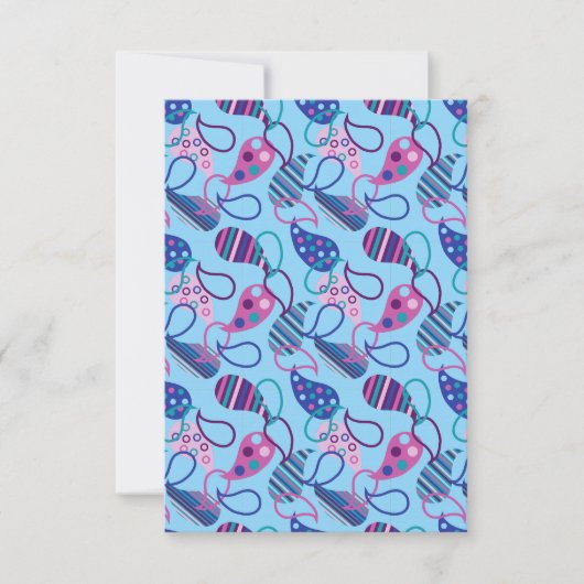 Carte Blue Paisley (Devant)