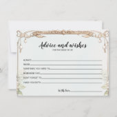 Carte Blue Pearls Prosecco Fête des mariées Conseils (Devant)