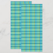 Carte Blue Plaid par Shirley Taylor (Devant / Derrière)