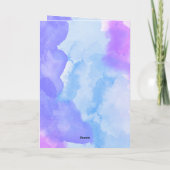 Carte Blue Purple Alaskan Valentine's Day Cadeau chien (Dos)