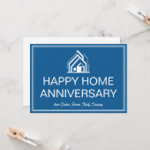 Carte Blue Real Estate Business Personalized Marketing (Devant/Arrière en situation)