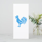 Carte Blue Rooster (Debout devant)