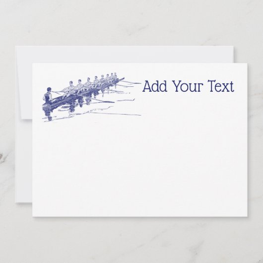 Carte Blue Rowing Rowers Team Water Sports #3 (Devant)