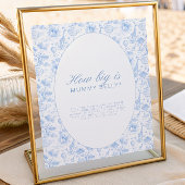 Carte Blue Safari Toile de Jouy How Big is mummy Belly