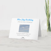 Carte Blue Sky Anniversaire (Dos)