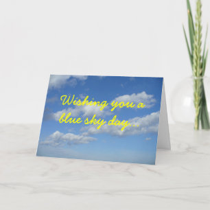 Carte Blue Sky Anniversaire