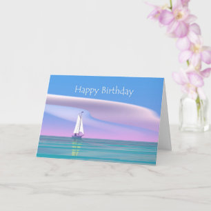 Carte Blue Sky Voile Anniversaire