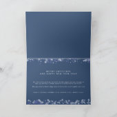 Carte Blue Snowflakes Christmas Modern Collage 3 Photos (Intérieur)