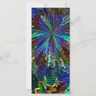 Carte BLUE Sparksky Art Star Planet Comet Solar Nightsky