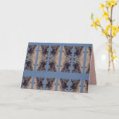 Carte Blue vintage (Fleur jaune)