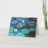 Carte Blue Water-Lilies, tableau de Monet, (Dos)