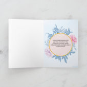 Carte Blue Watercolor Félicitations Grand-mère d'être (Intérieur)