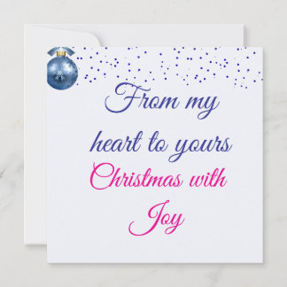 Carte Blue Winter Wishes