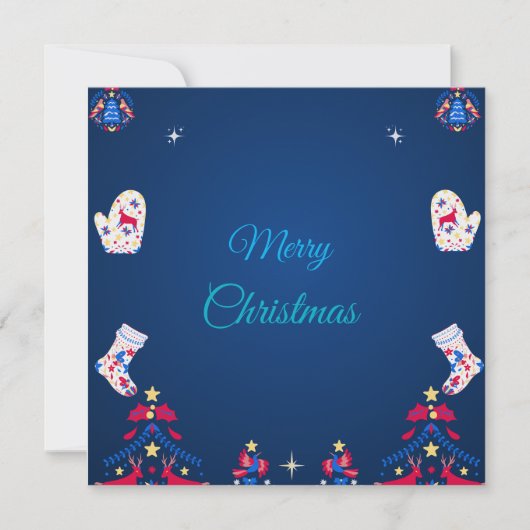 Carte Blue Winter Wishes (Devant)