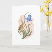 Carte Bluebell et Rouge-gorge (Fleur jaune)