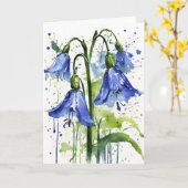 Carte Bluebell - Watercolor flowers (Fleur jaune)