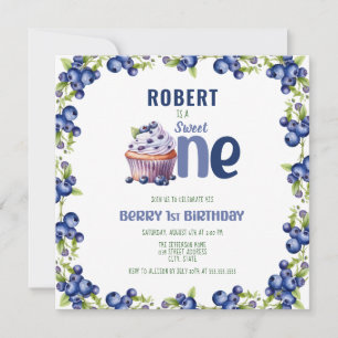 Carte Blueberry Berry Premier anniversaire