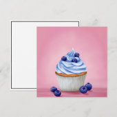 Carte Blueberry cupcake (Devant / Derrière)