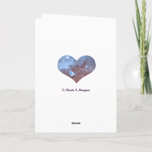 Carte Bluebird de bonheur (Dos)