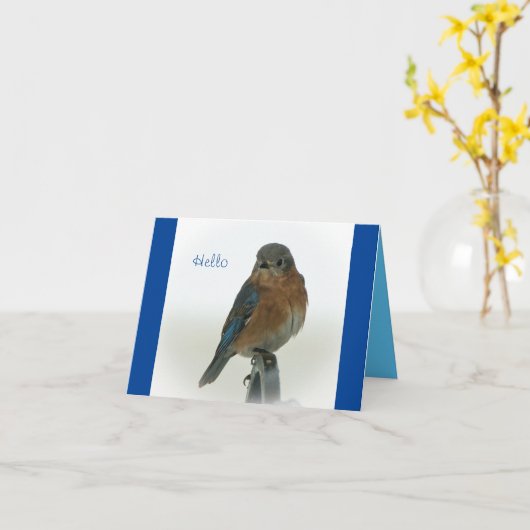 Carte Bluebird of Happiness (Fleur jaune)