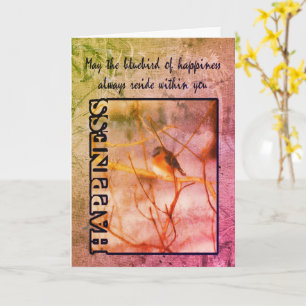 Carte Bluebird Of Happiness Inspiration Card