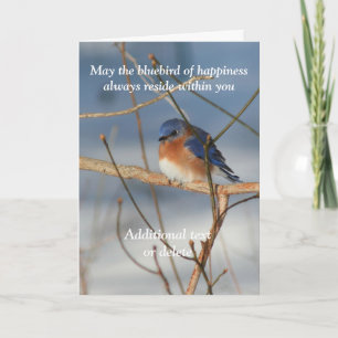 Carte Bluebird Of Happiness Inspiration personnalisée 