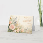 Carte Bluebird & Roses Psaume 91:4 (Devant)