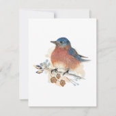 Carte Bluebird Watercolor Bluebird Note (Devant)