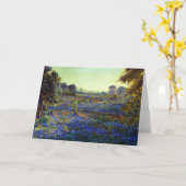 Carte Bluebonnets à la fin de l'après-midi, près de La G (Fleur jaune)