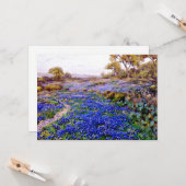 Carte Bluebonnets à Twilight, au nord de San Antonio (Devant/Arrière en situation)