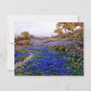 Carte Bluebonnets à Twilight, au nord de San Antonio
