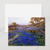 Carte Bluebonnets à Twilight, au nord de San Antonio (Devant / Derrière)