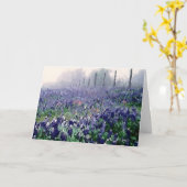 Carte Bluebonnets au printemps (Fleur jaune)
