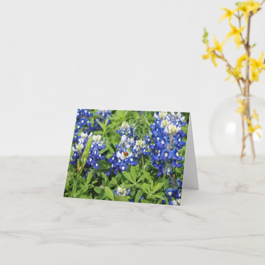Carte Bluebonnets de Texas (Fleur jaune)