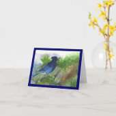Carte Bluejay dans le Muskeg (Fleur jaune)