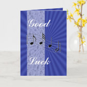 Carte BlueMusicnote strip-personnaliser à toute occasion (Fleur jaune)