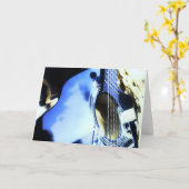 Carte blues acoustiques (Fleur jaune)