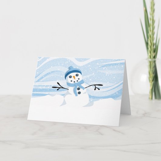 Carte Bluesy Snowman (Devant)