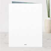 Carte Bluetick Coonhound Dog en Noël de neige (Dos)