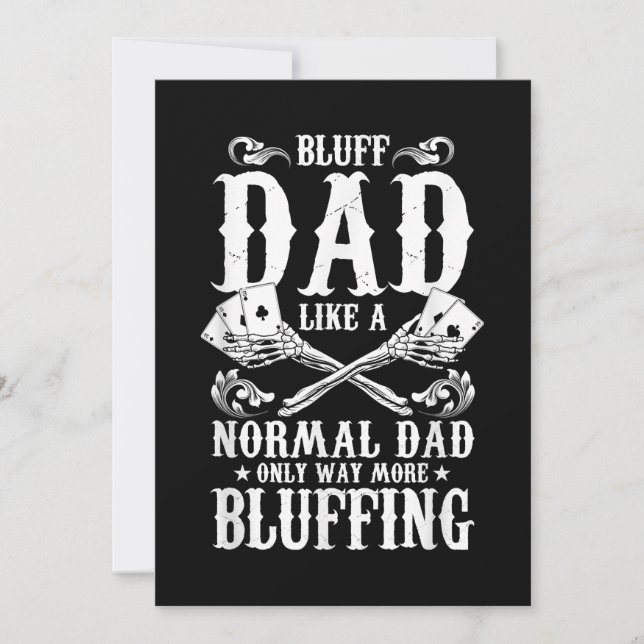 Carte Bluff Papa Like A Normal Papa Only Way More Bluffi (Devant)