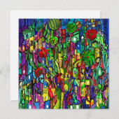 Carte Blumen-Baum im Häusermeer. (Devant / Derrière)