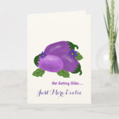 Carte Blush & Bloom Eggplant Collection – Birthday (Devant)