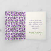 Carte Blush & Bloom Eggplant Collection – Birthday (Intérieur)